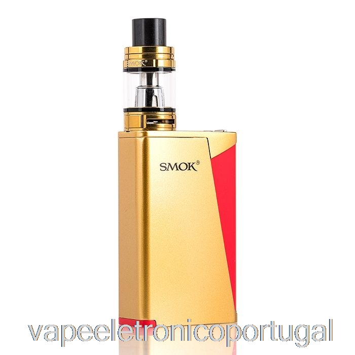 Vape Eletrônico Smok H-priv Pro 220w Tc Starter Kit Ouro / Vermelho